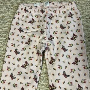 GAP kids medium size 8, girls light pink leggings with butterflies